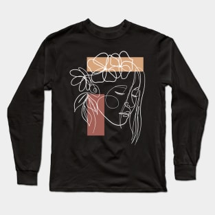 One Line Art Classic T-Shirt Long Sleeve T-Shirt